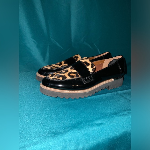 Franco Sarto, SIZE 6M, REAL FUR, DYED COW HAIR, BLACK PATTON LEATHER, EUC - Picture 2 of 4